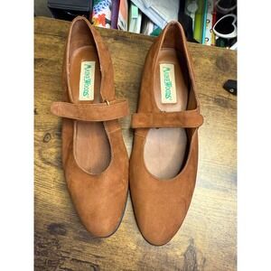 VTG Maine Woods Melanie Brown Leather Mary‎ Jane Comfort Walking Shoes WM Sz 8M